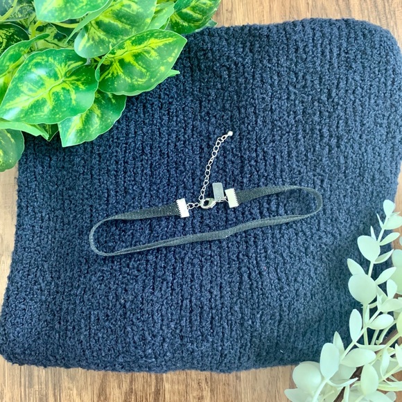 Black mesh and sparkle choker - Picture 2 of 7